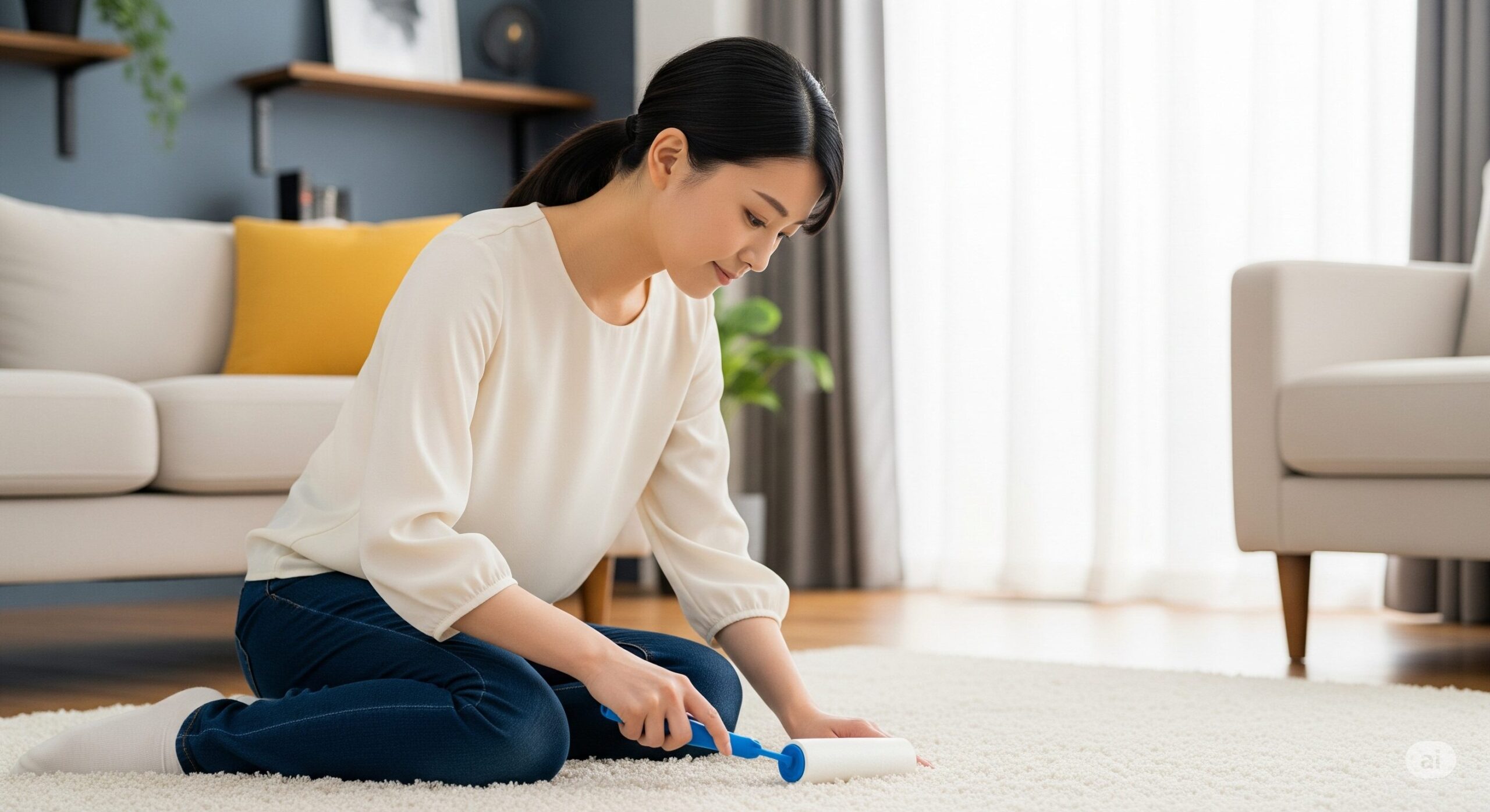 カーペット掃除はコロコロでOK！使い方のコツ
