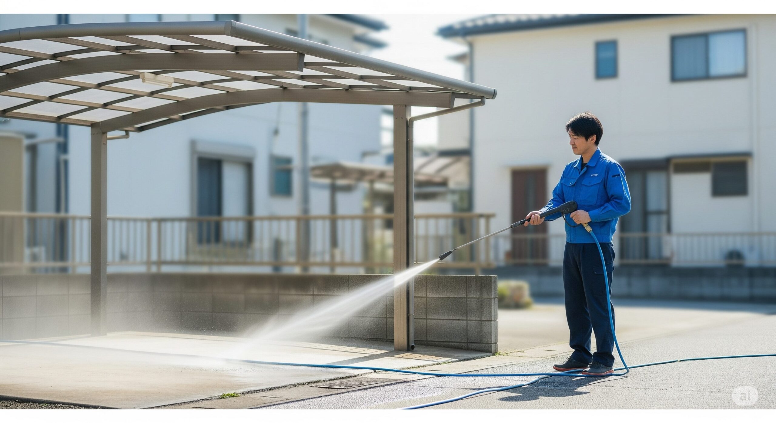 隣の家へ配慮した水はね防止の注意点