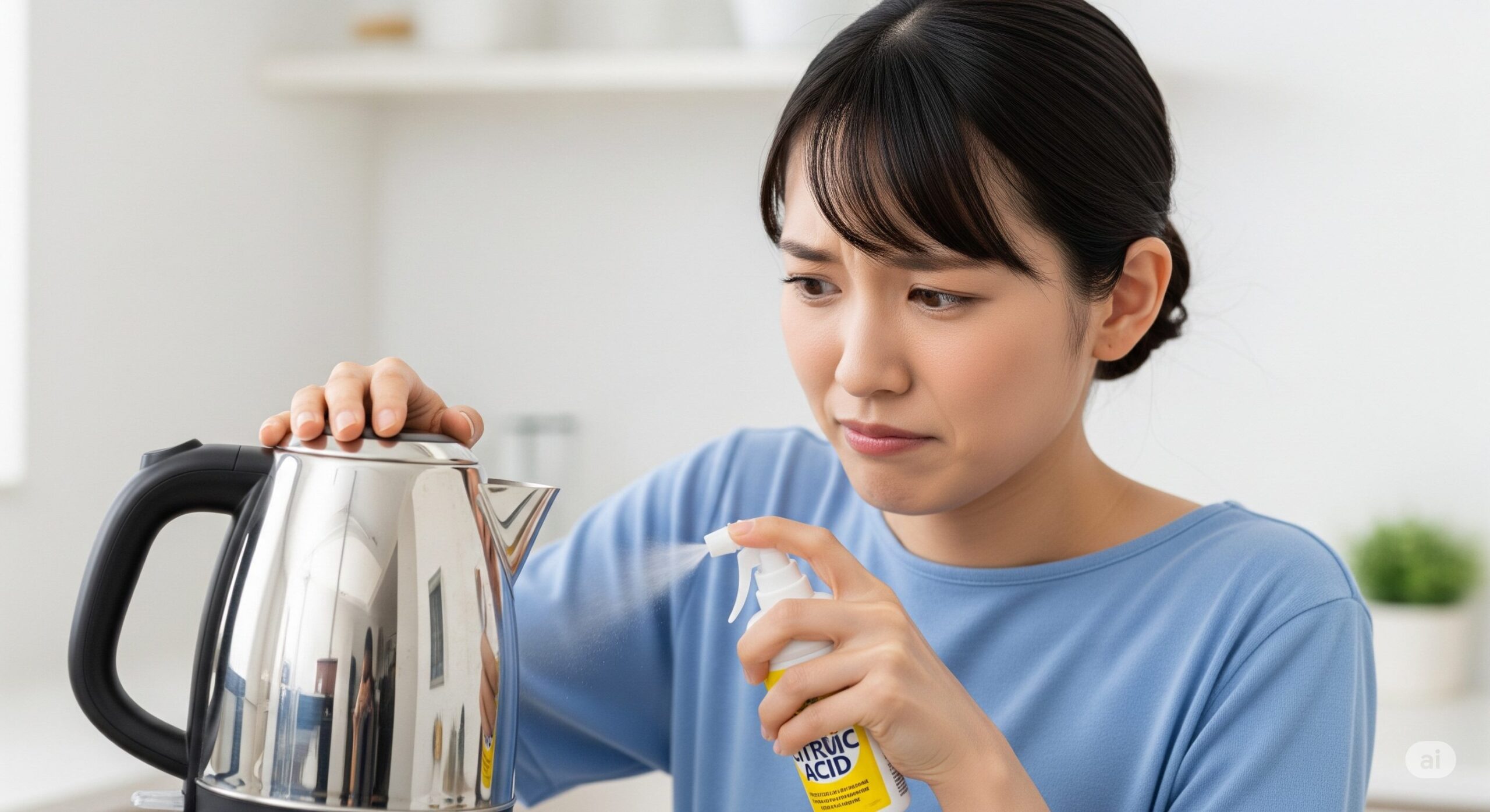 ケトル掃除でクエン酸スプレーが効かない時の対処法
