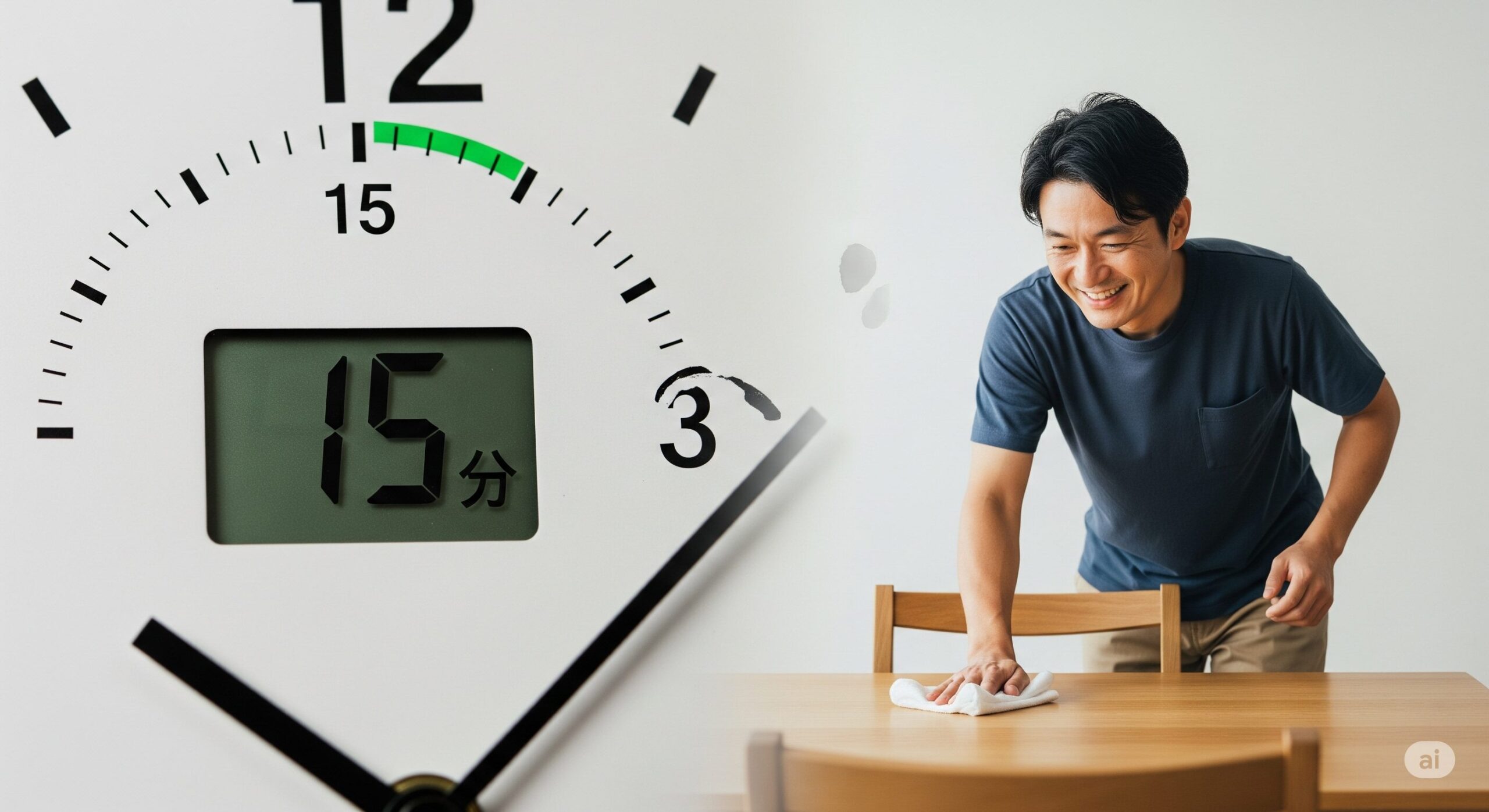 掃除は1日何分かける？無理ない時間配分