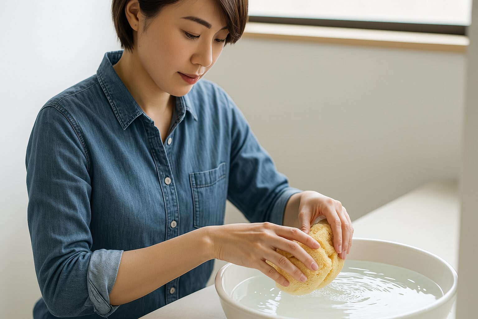 正しいヘチマたわしの使い方と洗い方