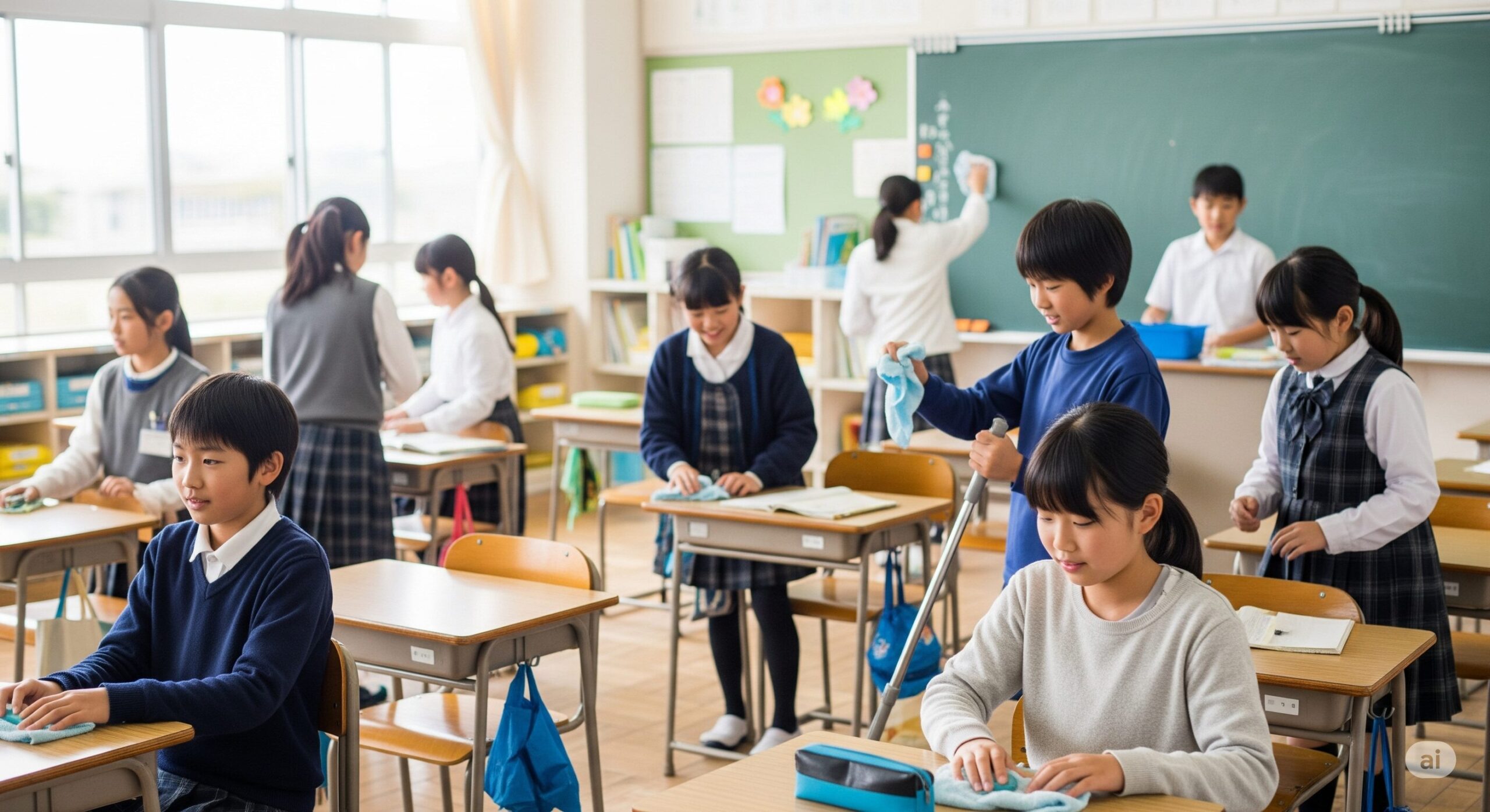 小学校の掃除音楽と中学校で流れる学校音楽