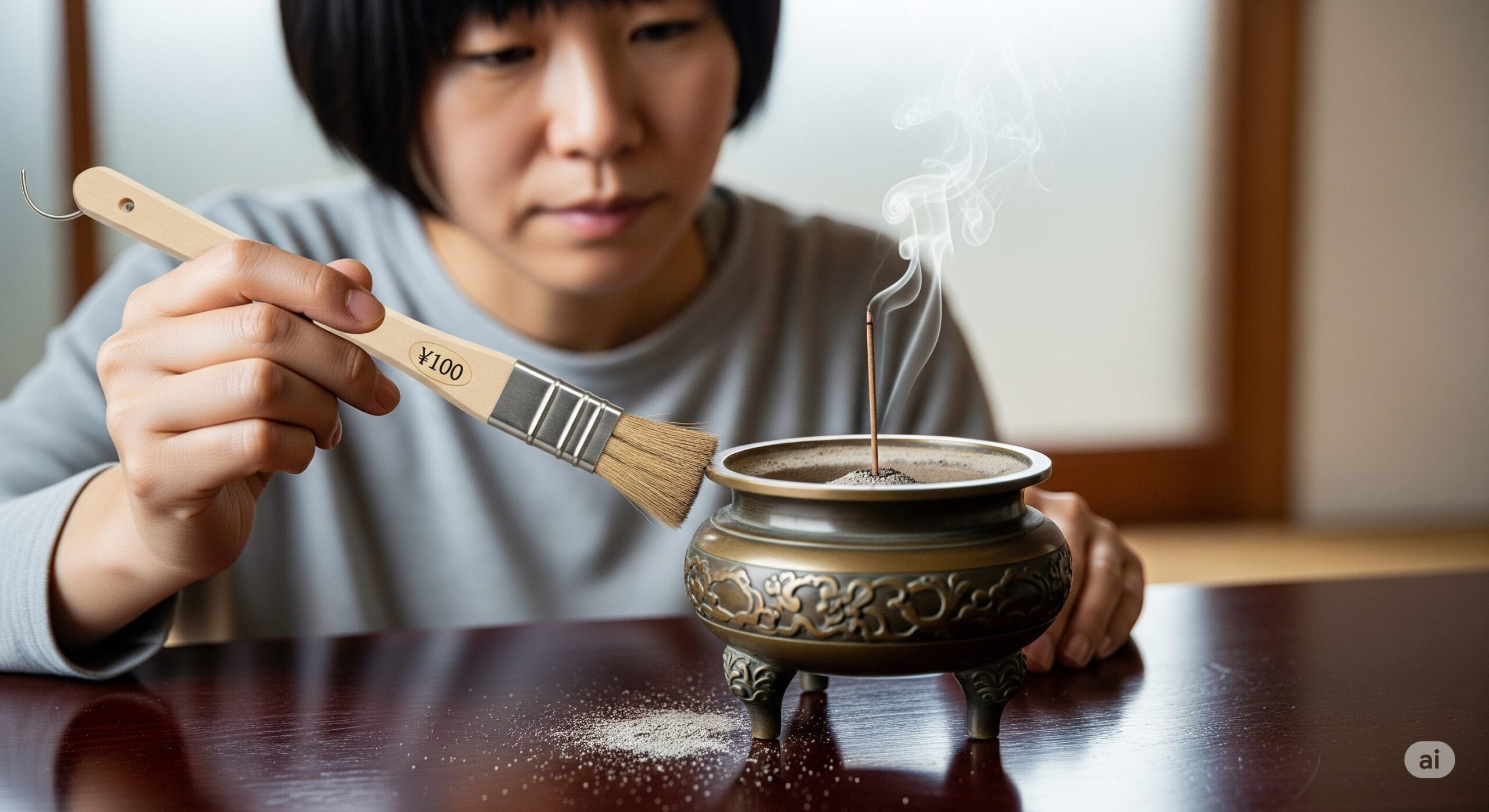 線香の灰掃除は100均グッズで！基本の手順